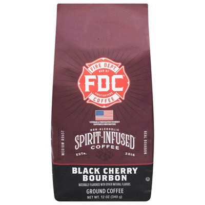 Fire Department Ground Coffee Black Cherry Bourbon - 12 OZ - Image 3