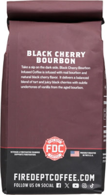 Fire Department Ground Coffee Black Cherry Bourbon - 12 OZ - Image 5