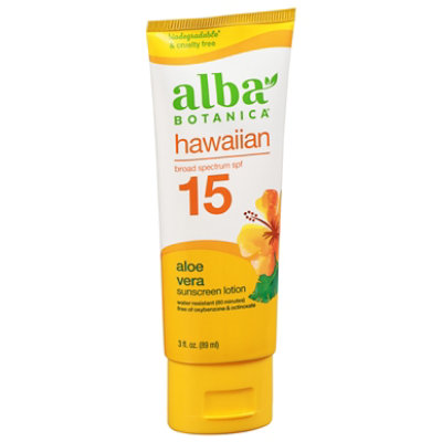 Hawaiian Sunscreen Aloe Spf 15 - 3 OZ - Image 3