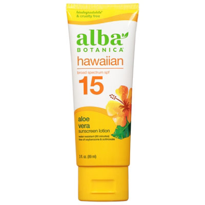 Hawaiian Sunscreen Aloe Spf 15 - 3 OZ - Image 2