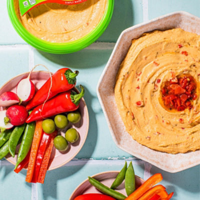 Athenos Roasted Red Pepper Hummus - 14 OZ - Image 5