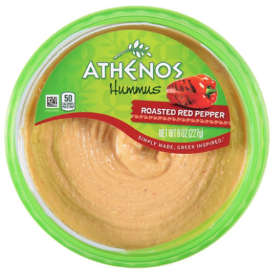 Athenos Roasted Red Pepper Hummus - 8 OZ - Image 3