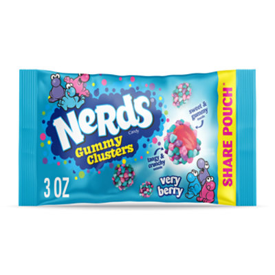 NERDS Gummy Clusters Very Berry Crunchy and Gummy - 3 Oz - Image 1