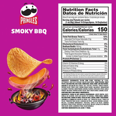 Pringles Harvest Blends Potato Crisps Chips Smoky BBQ - 5.5 Oz - Image 6