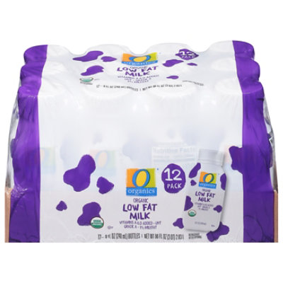 O Organics Milk Aseptic Low Fat - 12-8 Oz - Image 1