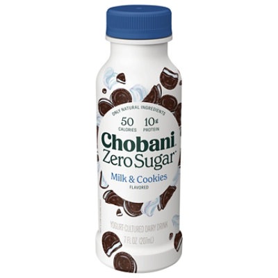 Chobani Zero Sugar Milk & Cookies Yogurt Cultured Dairy Drink - 7 Fl. Oz. - Image 3