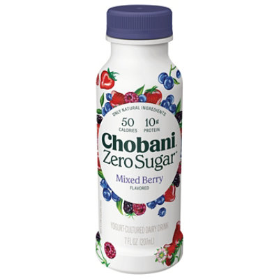 Chobani Zero Sugar Mixed Berry Yogurt Cultured Dairy Drink - 7 Fl. Oz. - Image 3