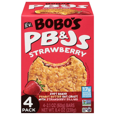 Bobos Oat Bars Breakfast Strawberry - 8.4 OZ - haggen