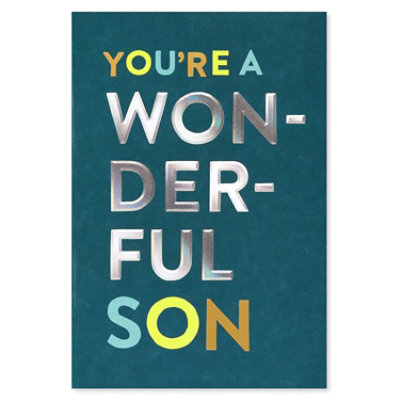 American Greetings Wonderful Son Birthday Card for Son - Each - Image 5