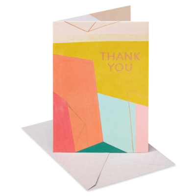 American Greetings Geometric Thank You Card - Each - Image 1