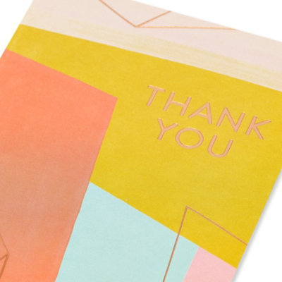 American Greetings Geometric Thank You Card - Each - Image 4