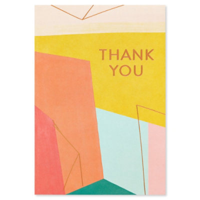 American Greetings Geometric Thank You Card - Each - Image 5