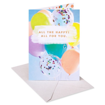 American Greetings Balloons Birthday Card - Each - Image 1