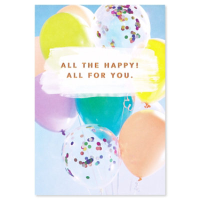 American Greetings Balloons Birthday Card - Each - Image 5