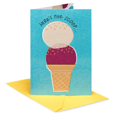 American Greetings Ice Cream Cone Birthday Card - Each - Image 1