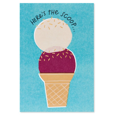 American Greetings Ice Cream Cone Birthday Card - Each - Image 5