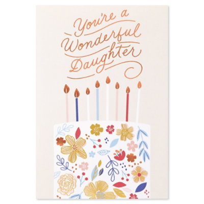 American Greetings Cake Birthday Card for Daughter - Each - Image 5