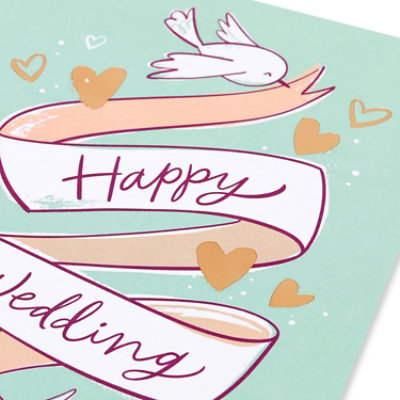 American Greetings Happy Wedding Wedding Card - Each - Image 4