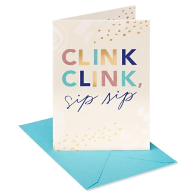 American Greetings Clink and Sip Birthday Card - Each - Image 1