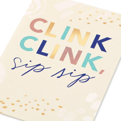 American Greetings Clink and Sip Birthday Card - Each - Image 4