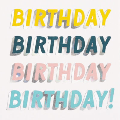 American Greetings Happy Happy Happy Birthday Card - Each - Image 2