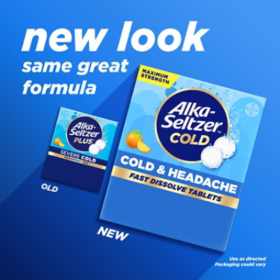 Alka Seltzer Plus Cold Powerfast Orange - 24 Count - Image 2