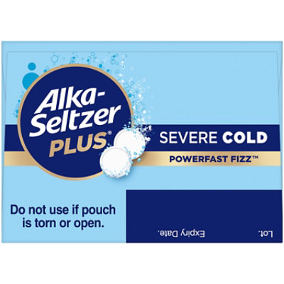 Alka Seltzer Plus Cold Powerfast Fizz Spark Original - 24 Count - Image 1