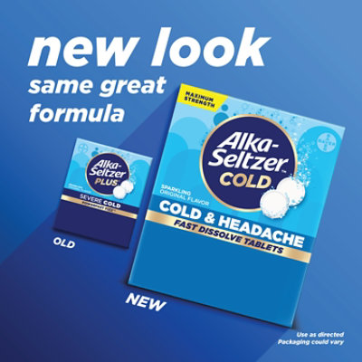 Alka Seltzer Plus Cold Powerfast Fizz Spark Original - 24 Count - Image 2
