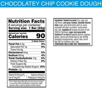 Kellogg's Rkt Squares Chocolate Chip Cookie Dough 6.2oz - 6.2 OZ - Image 5