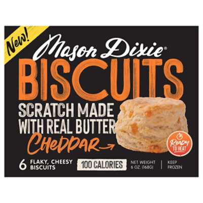 Mason Dixie Biscuits Cheddar Ready To Heat - 6 OZ