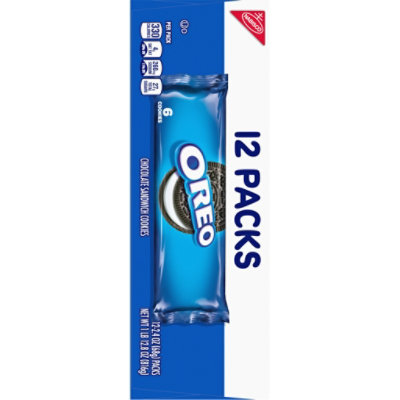 OREO Chocolate Sandwich Cookies Snack Packs - 12-2.4 Oz - Image 3