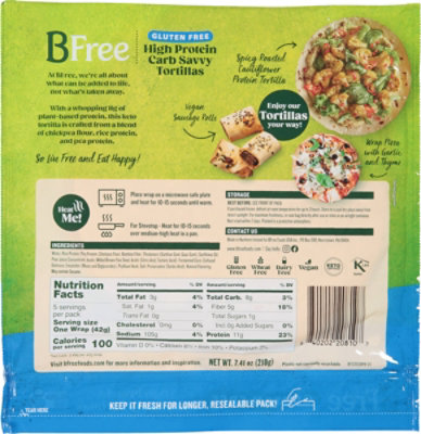 Bfree Wrap High Protein Low Carb - 6.7 OZ - Image 6