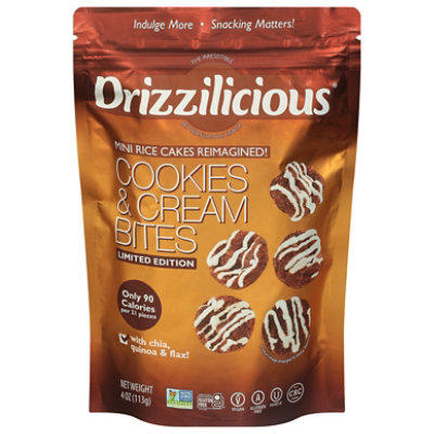 Drizzilicious Rice Cake Mini Cookies & Cream - 4 OZ - Image 3