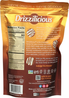 Drizzilicious Rice Cake Mini Cookies & Cream - 4 OZ - Image 6