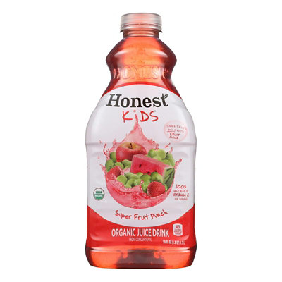 Honest Kids Organic Juice Drink - Fruit Punch - 8 Bottles Total (59 Fl oz Per Bottle) - Image 1