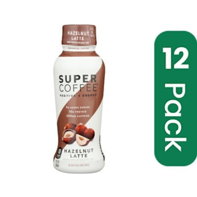 Kitu Super Coffee - Hazelnut Latte - 12 Bottles Total (12 Fl oz Per Bottle) - Image 1