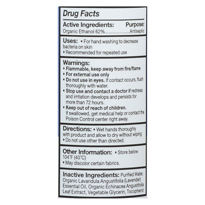 EO Products - Hand Sanitizer Spray - Lavender - 2 fl oz (Pack of 6) - Image 2
