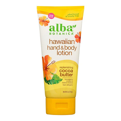 Alba Botanica - Hand & Body Lotion Haw Cocoa Butter -6 FZ - Image 1