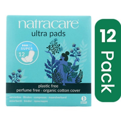 Natracare Organic & Natural Ultra Pads  - 12 CT (Pack of 12) - Image 1