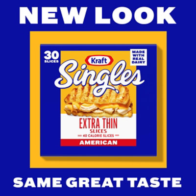 Kraft Singles Processed American Cheese Slices 16 Oz 30 Ct - 16 OZ - Image 2