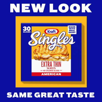 Kraft Singles Processed American Cheese Slices 16 Oz 30 Ct - 16 OZ - Image 3