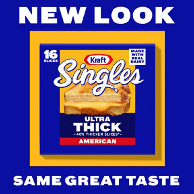 Kraft Singles Ultra Thick American Cheese Slices, 16 Ct, 16 Oz - 16 OZ - Image 4