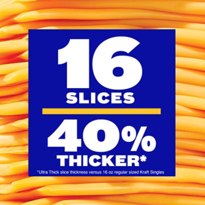 Kraft Singles Ultra Thick American Cheese Slices, 16 Ct, 16 Oz - 16 OZ - Image 3