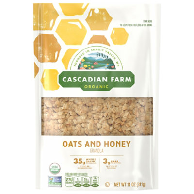 Cascadian Farm Organic Oats And Honey Granola - 11 OZ - Image 1