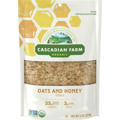 Cascadian Farm Organic Oats And Honey Granola - 11 OZ - Image 1