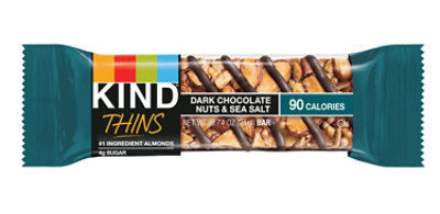 Kind Thins Dark Chocolate Nuts & Sea Salt with Peanuts - .74 Oz - Image 1