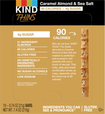 Kind Thin Caramel Almond & Sea Salt - 10-.74 Oz - Image 6