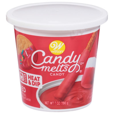 Wilton Candy Melt Wafers Red Tub 7oz - 7 OZ - Image 3