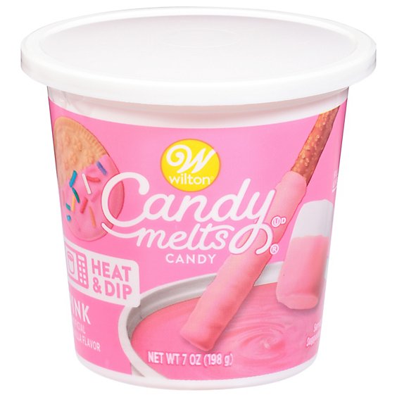 Wilton Candy Melts Wafers Pink Tub 7oz - 7 OZ - Safeway