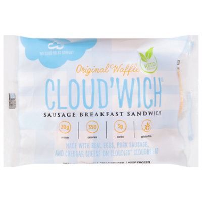 Cloud'wich Original Waffle Sausage Egg Cheese, 4.6 Oz - 4.6 OZ - Image 3